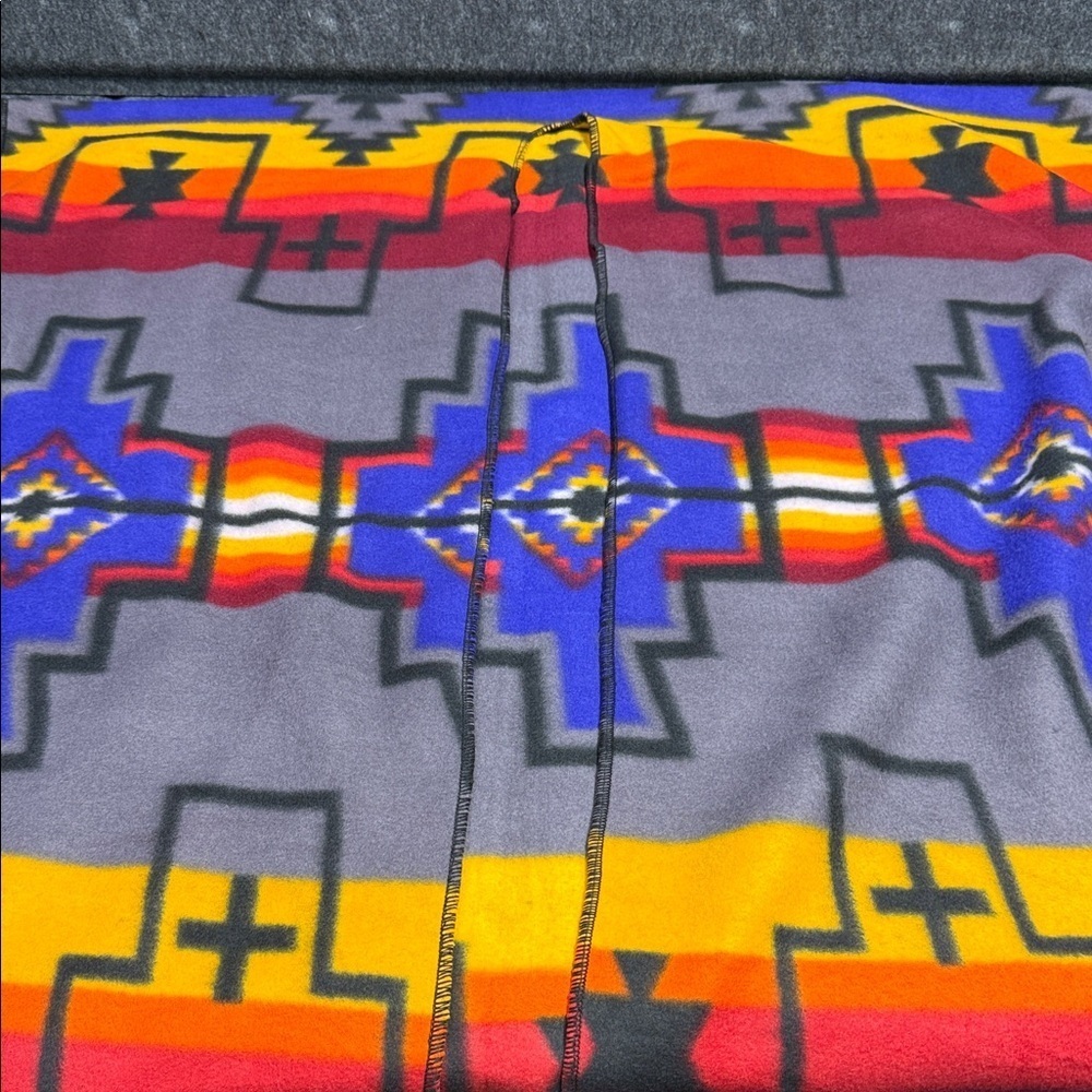 Pancho Colorful Geometric Pattern Women's 33” x 35” - Picture 5 of 5